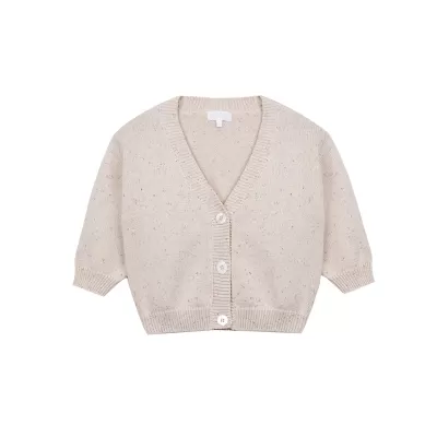 Speckled Cotton Cardigan