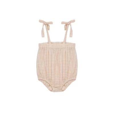 Patchwork Pastel Ruffle Strap Romper – Deolinda SS26 In Stock Now main image 0