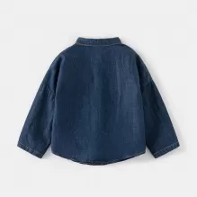 Denim shirt-long sleeves